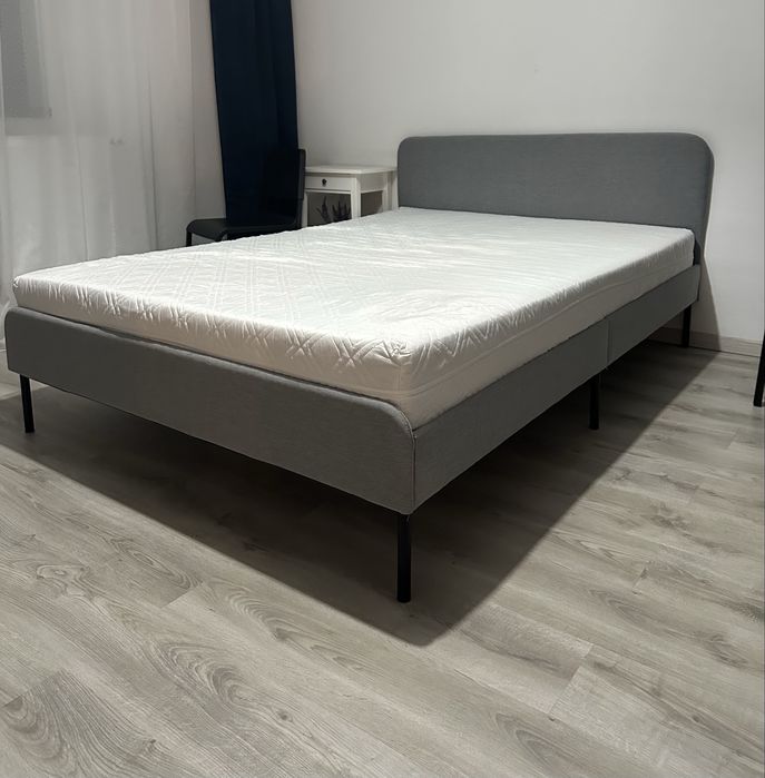 Pat Ikea 140x200 tip SLATTUM si saltea