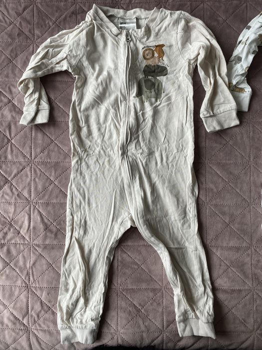 4 бодита-пижами с цип H&M 86см,92см,98см