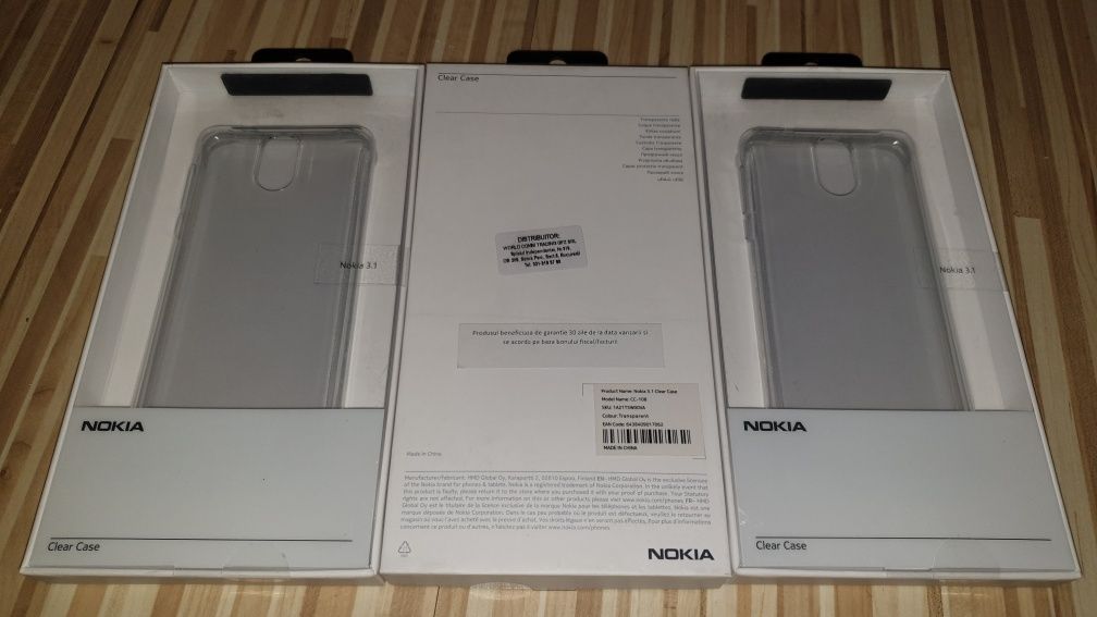 Husa silicon originala Nokia 3.1 Clear Case transparenta