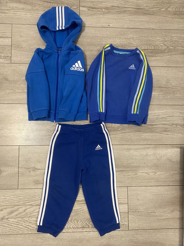 Adidas hanorac , bluza si pantaloni 98cm