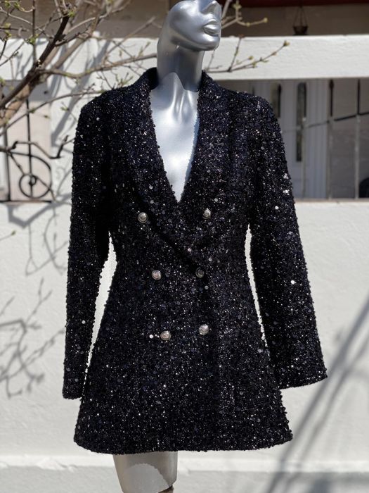 Rochie sacou cu paiete