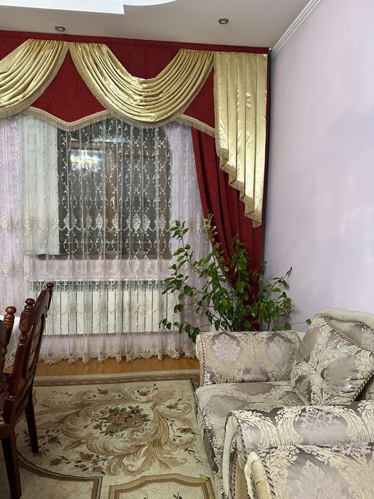 Шторы бордовые без тюли