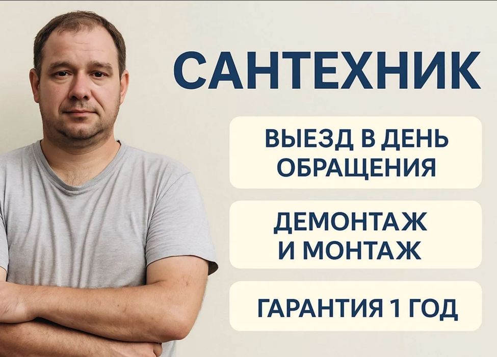 Сантехник недорого выезд все районы недорого