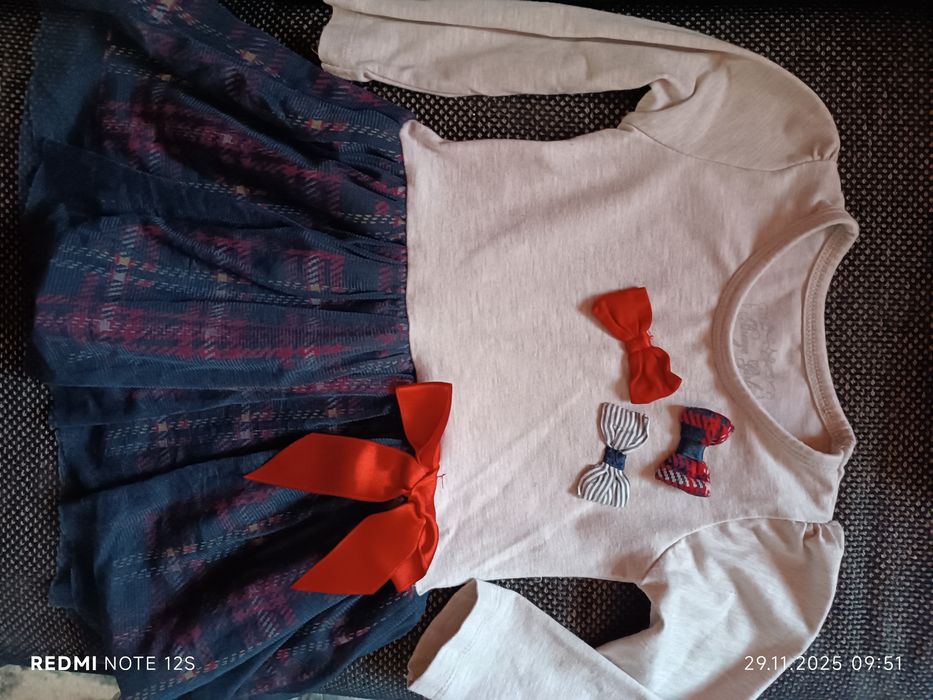 Коледни рокли за момиче 86 92 104