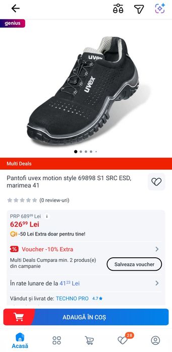 Bocanci protectie Uvex