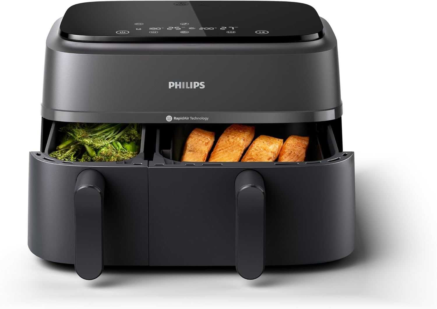 Фритюрник Philips 3000 Series с двойна кошница, 9л, Quick Air 2750W