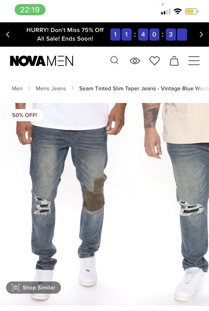 Jeans fashionnova men