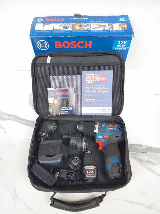 Bosch набор 5 в 1 дрель-шуруповёрт