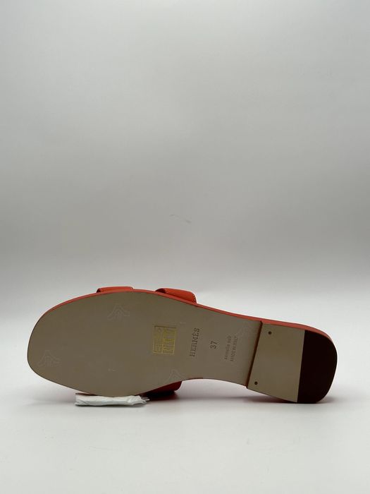Hermes Slapi Slides Woman Red