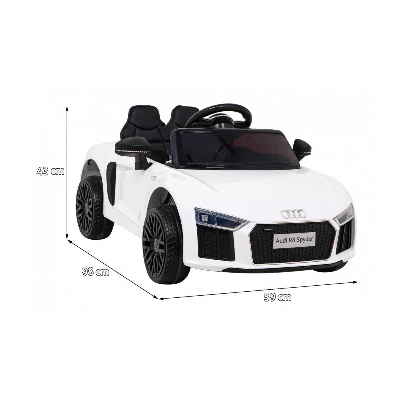 Лицензиран Акумулаторна Кола Audi R8, 70W, 12V4,5Ah, EVA гуми