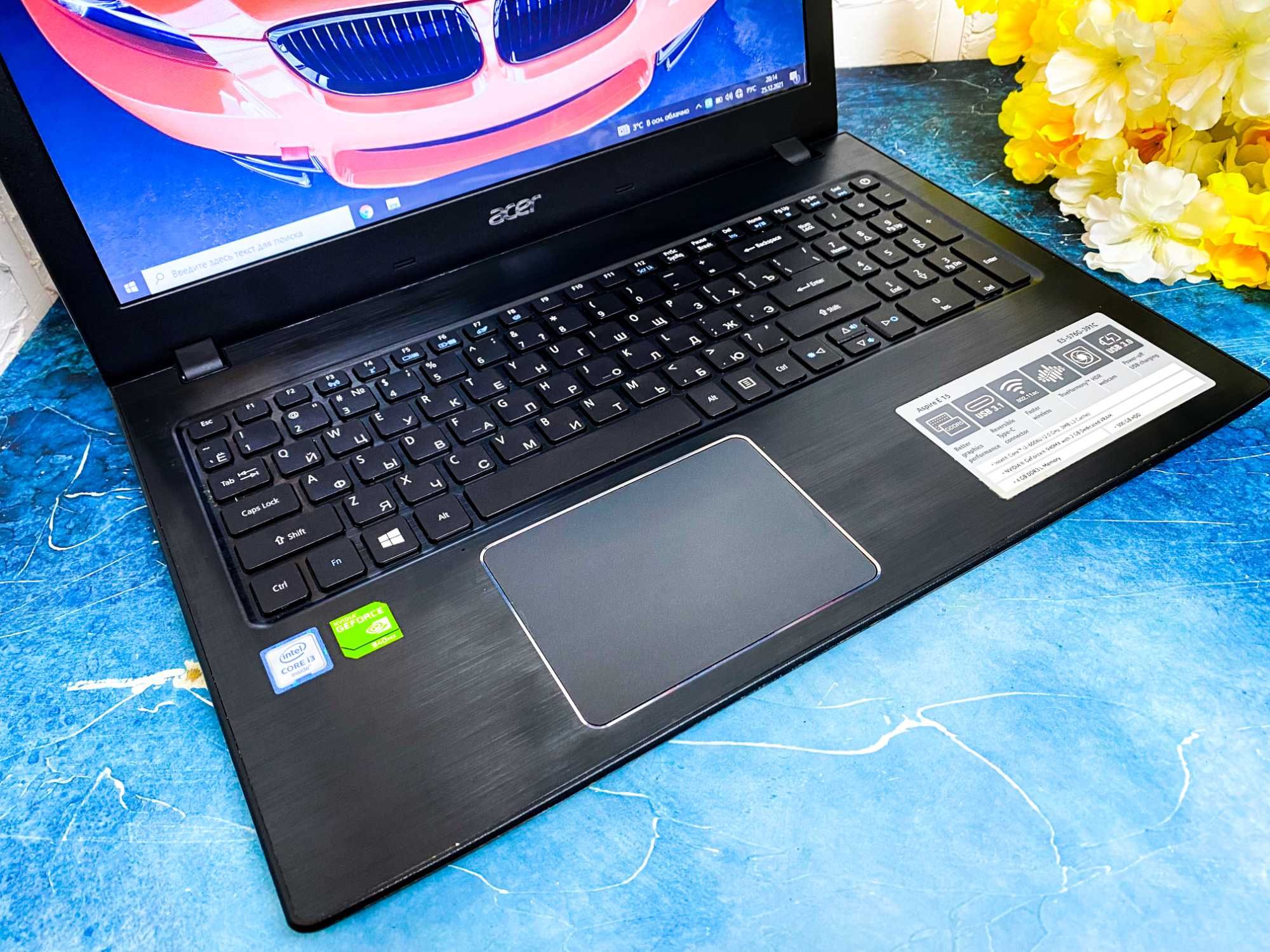 Acer Aspire E5-576|Core i3-7020U|Geforce 940MX|HDD 1TB/ 128GB|Red Geek