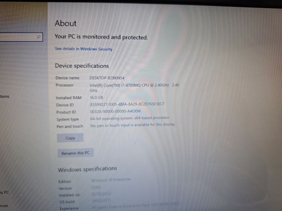 Laptop Toshiba satellite p70 i7 4700 nvidia