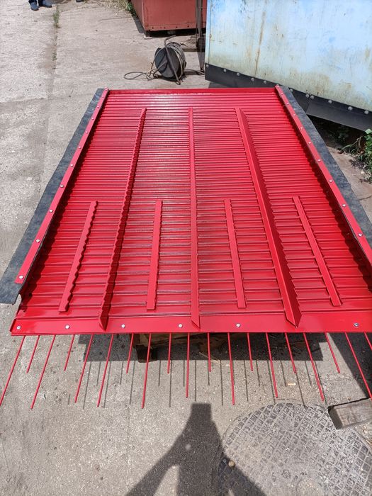 Plan înclinat, tăvițe recoltare floarea soarelui