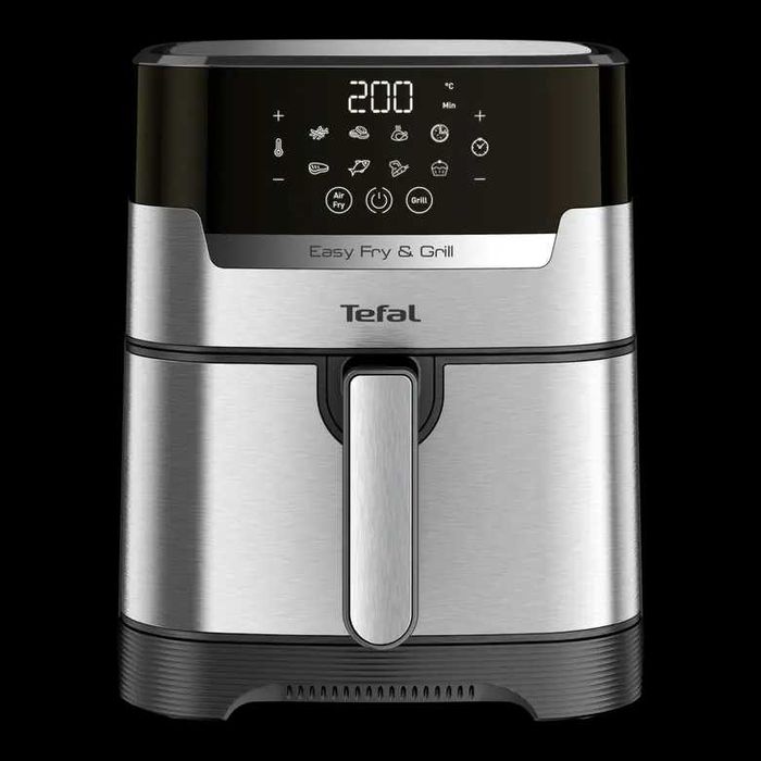 TEFAL Airfry - Уред за Готвене с Горещ Въздух EY505D, Инокс