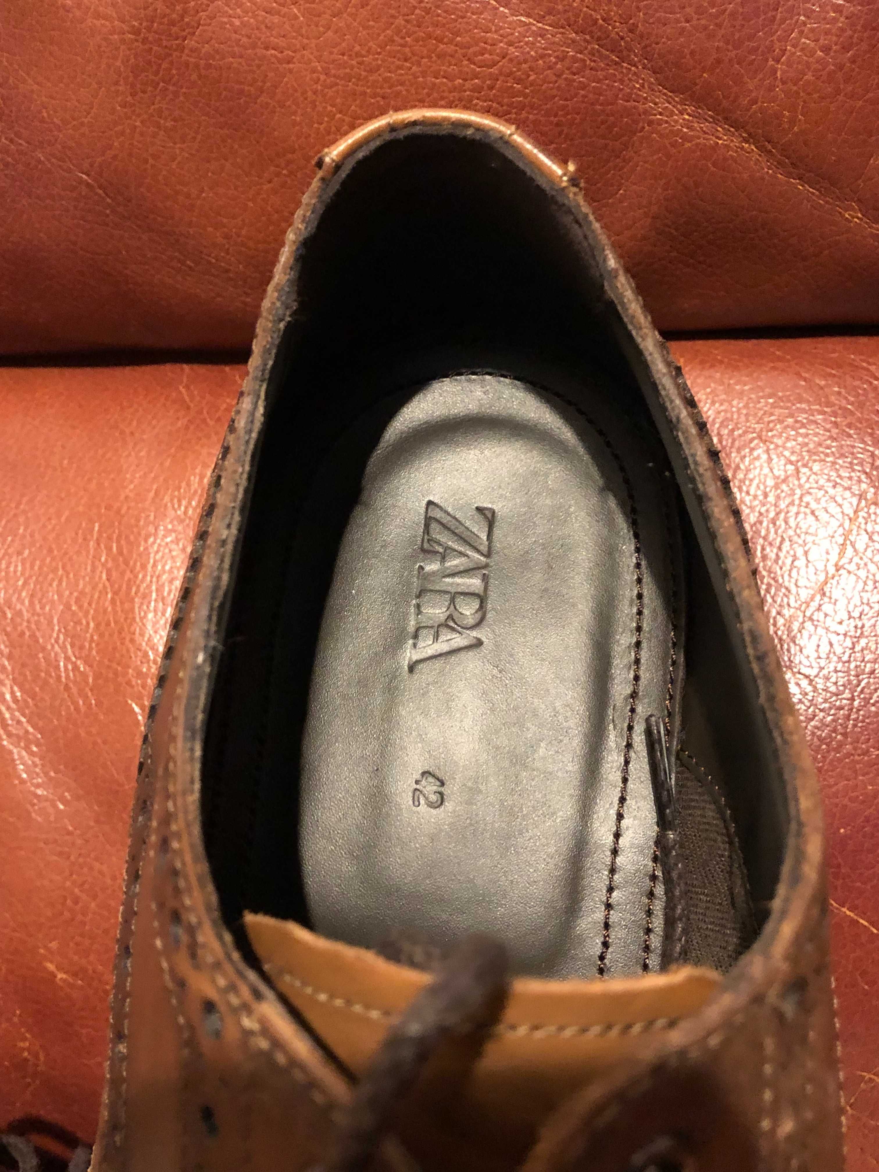 Pantofi din piele ZARA mar 42 conditie 10/10