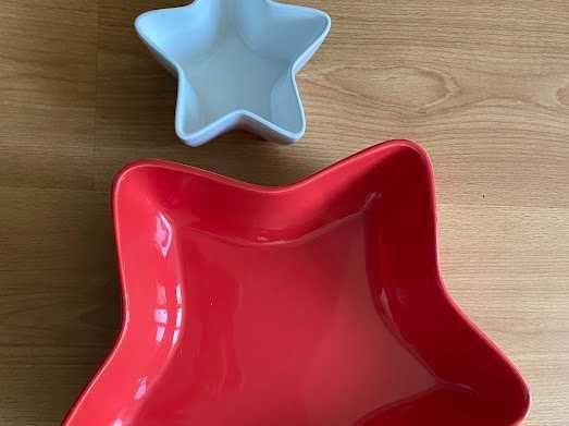 Красиви стъклени коледни чинии/плата и други