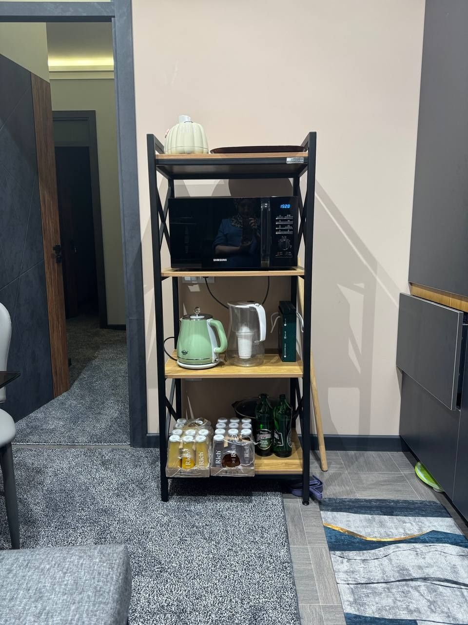 Stellaj. Loft mebel. Стеллаж с тумбой. витрина Лофт мебел на заказ