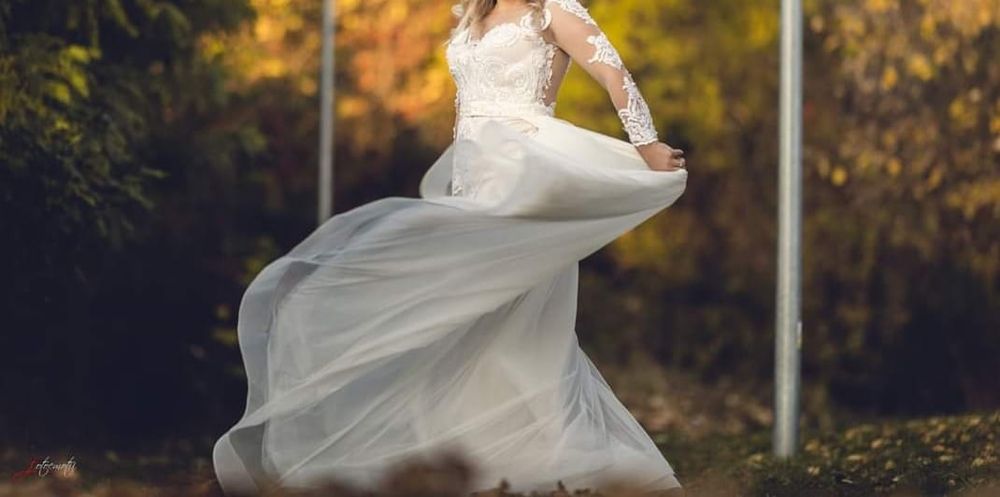 Rochie de mireasa cu trena detașabilă!