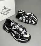 *Premium* Adidasi/sneakers barbati Dolce & Gabbana Space Black & White