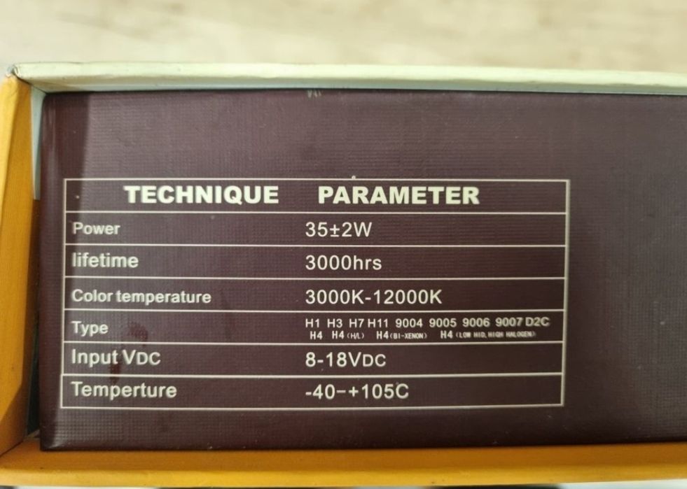 Kit Xenon H7 6000k Nou