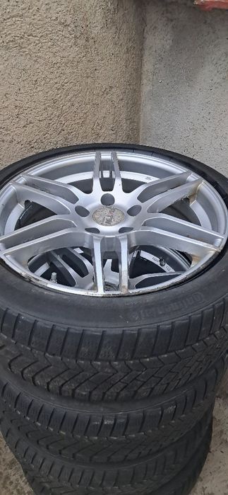 18-ки 5×120 с зимни гуми континентал