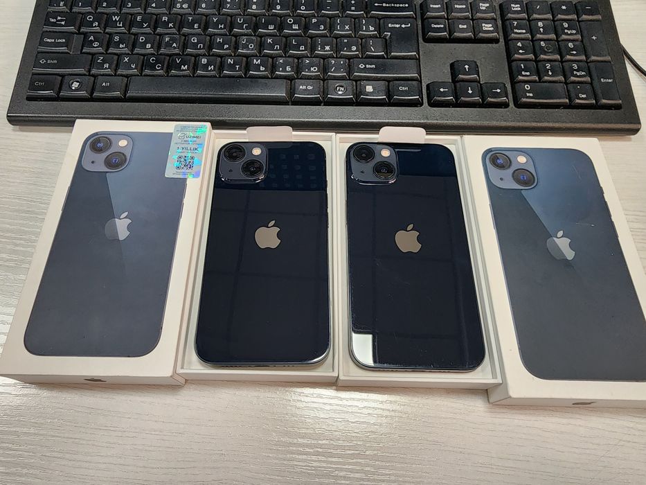 Iphone 13 LL/A Black Yangi pachti 128Gb bat 100% 1 oy ishlagan Toshken