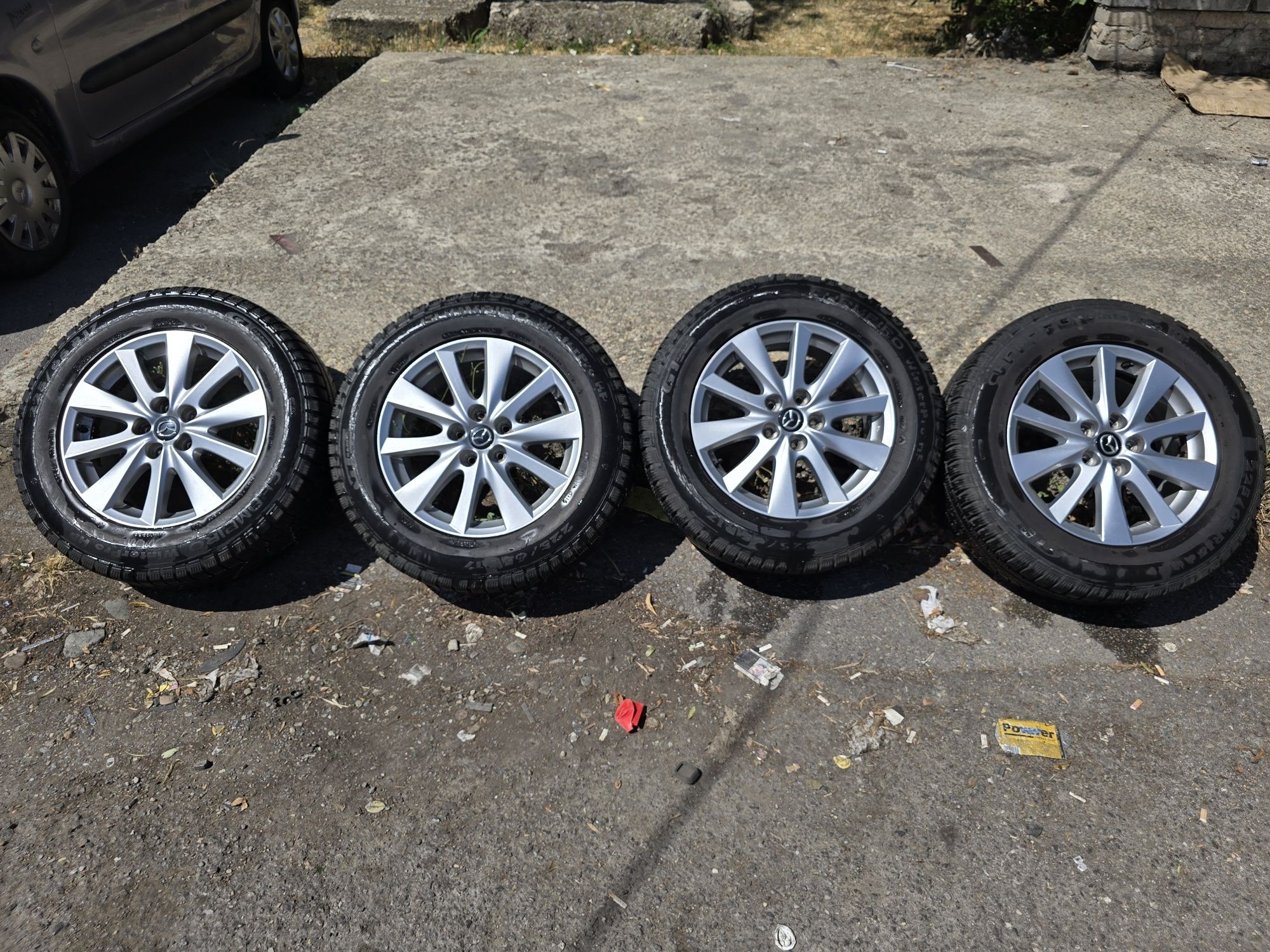 Mazda CX-5, 4 броя джанти 17 цола зимни гуми