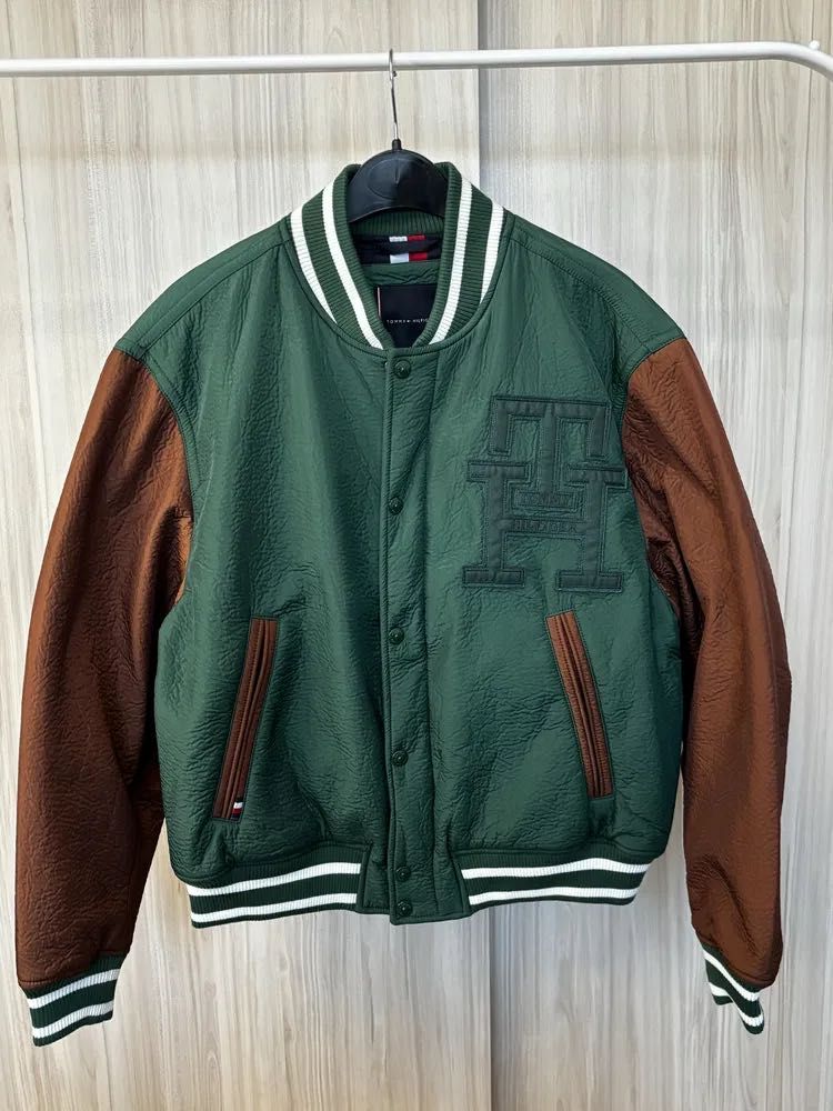 Tommy Hilfiger Colour-Blocked Varsity Jacket.