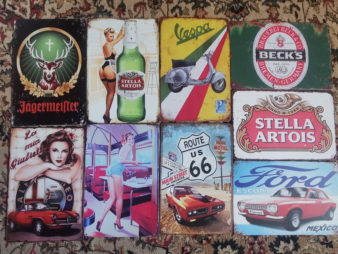 Tablii metalice vintage reclame bar