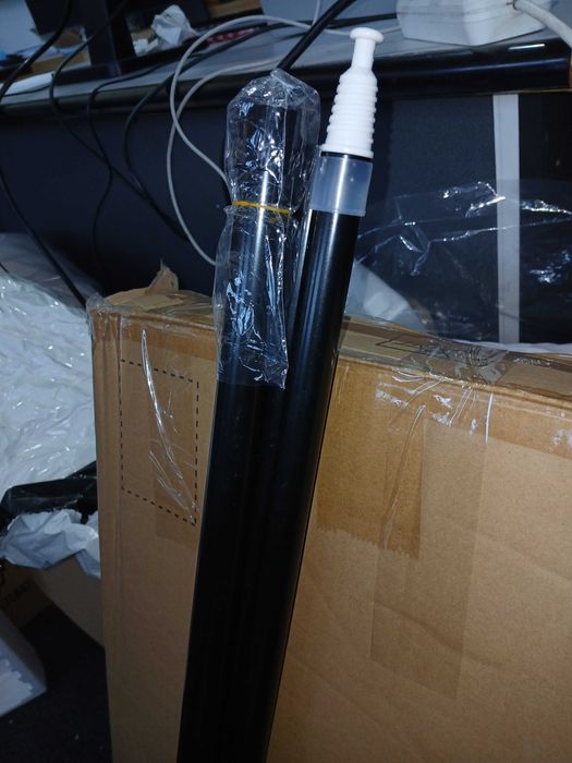 Bara extensibila perdea, 180-270 cm, negru, fara suporti