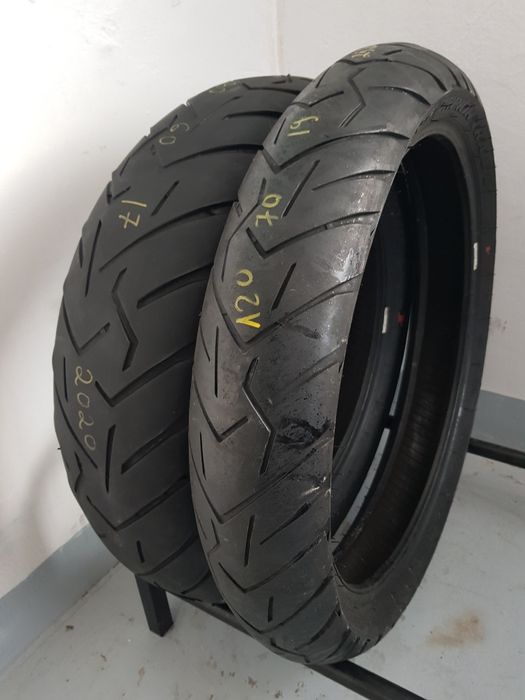 Set anvelope moto 120 70 19 cu 170 60 17 Pirelli scorpion dot 2020