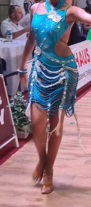 Рокля за латиноамерикански танци + мъжко боди