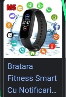 Nouă,în cutie!Brățară fitness Smart cu notificări w.app șiFacebook,60