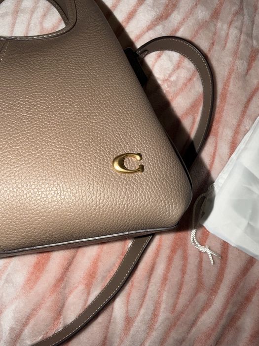 Coach Lana Shoulder Bag , цвят Dark Stone