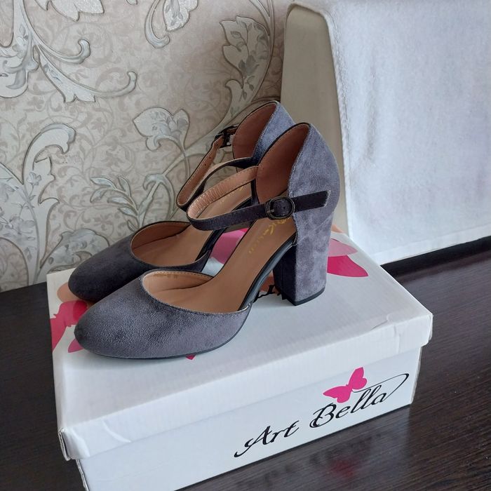 Туфли новые Графит бархат- 38