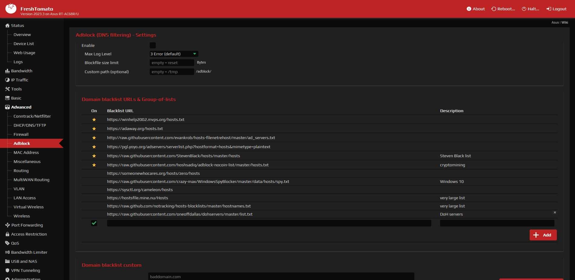Рутер Linksys EA6700 с Freshtomato, съвместим с dd-wrt