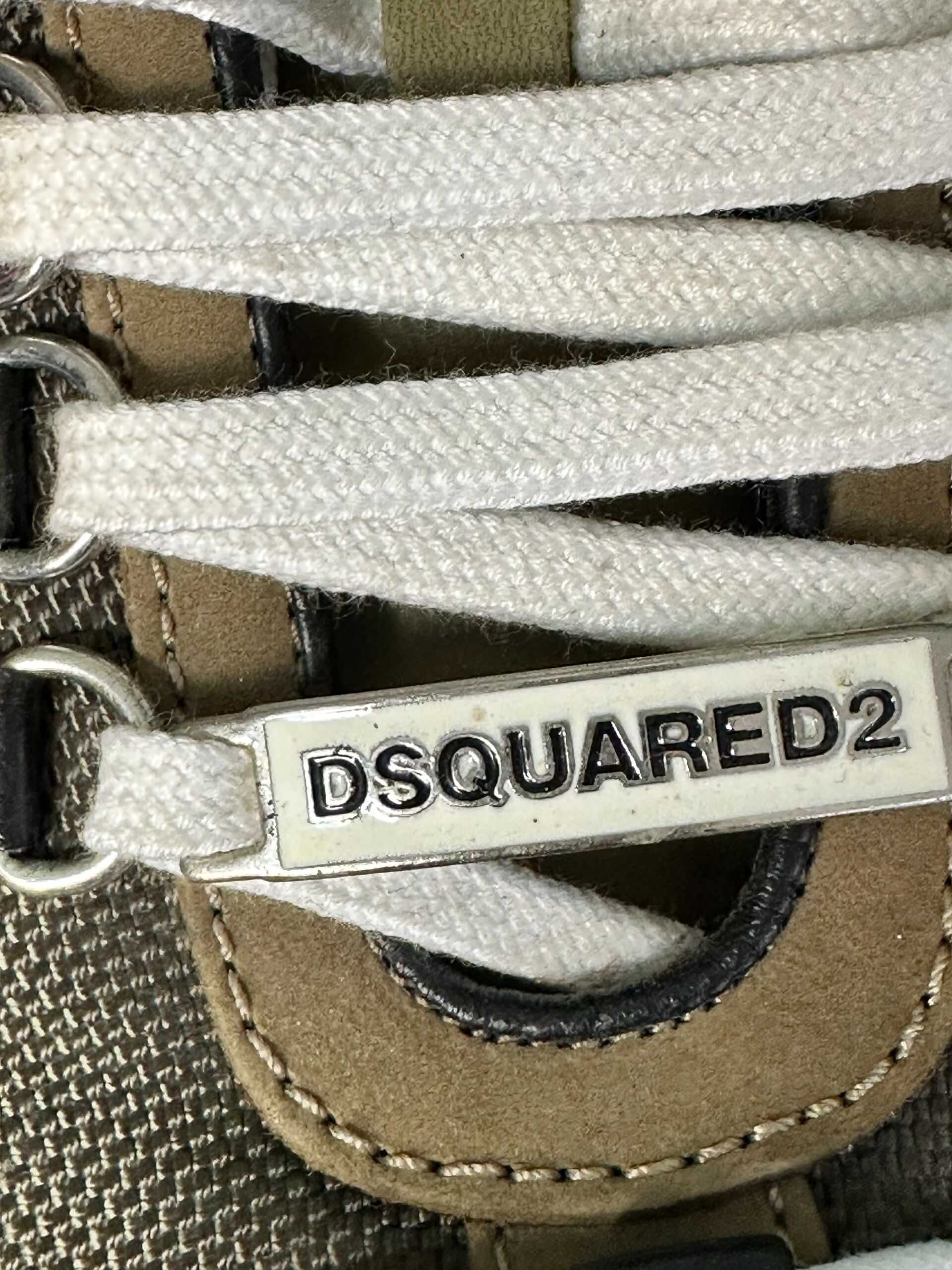 Sneakers DSQUARED2 mărimea 39 , verde militar