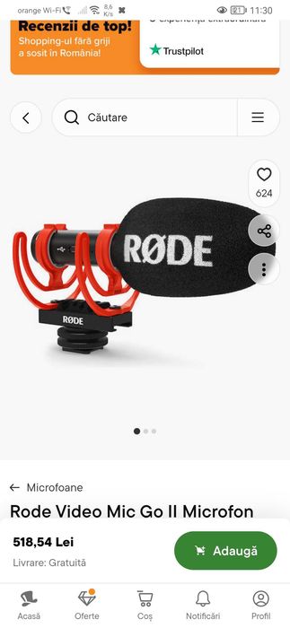 Microfon RODE Video Mic Go II - NOU /sigilat (la cutie)