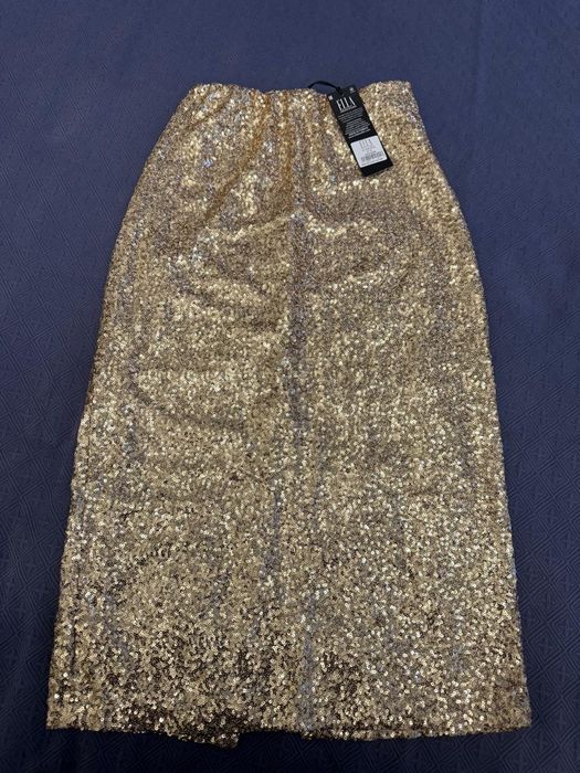 Юбка с пайетками