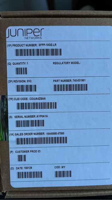 Оптический Модуль Juniper SFP 10GE LR