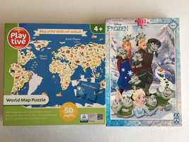 Puzzle Frozen +6ani, Harta lumii+4ani
