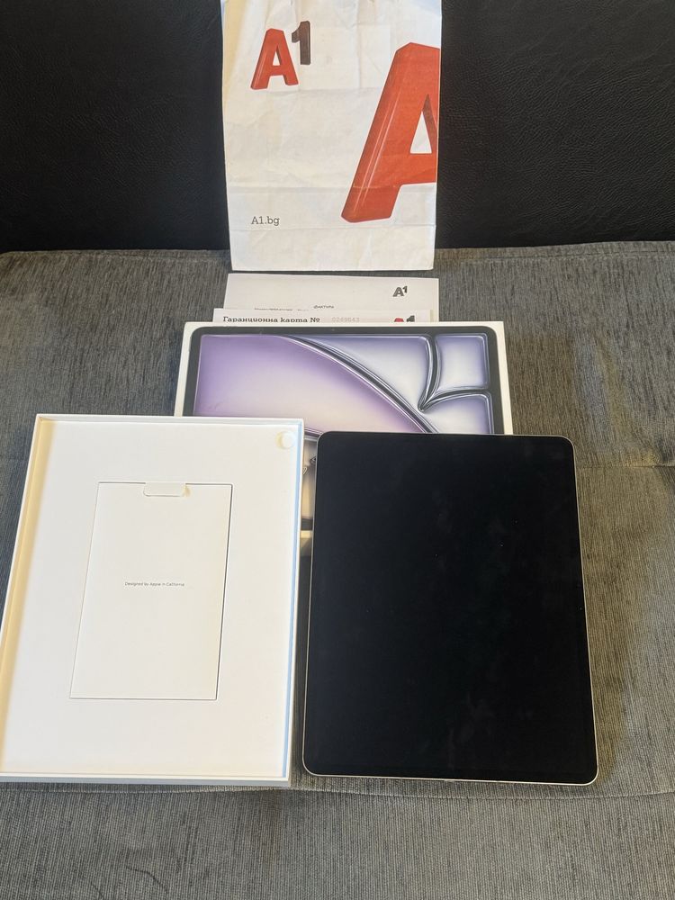 KATO HOB 256GB 13" iPad Air 13 2024 Cellular A1 Гаранция до 2026г Gray