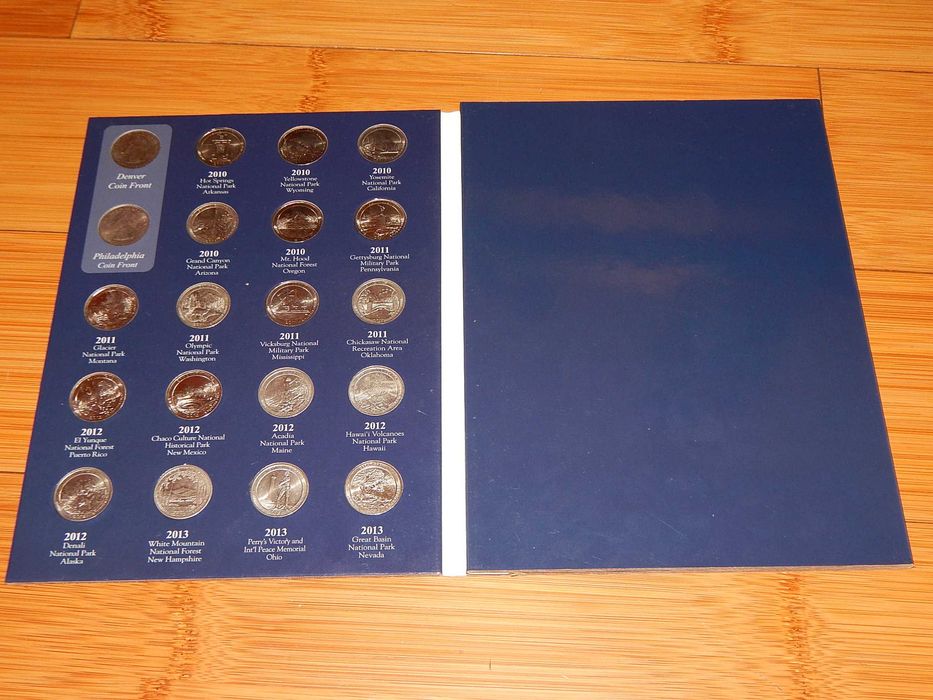 Pliant Set monede Parcuri Nationale Americane 2010-2021
