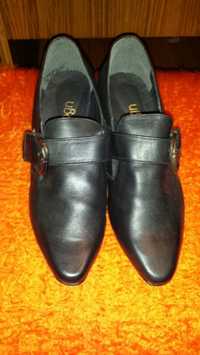 Черни кожени обувки- естествена кожа- нови