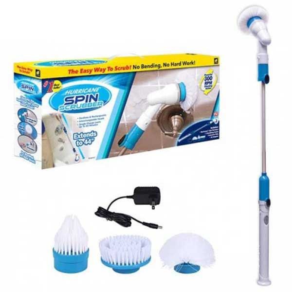 Spin scrubber електрическа четка за баня с 3 приставки