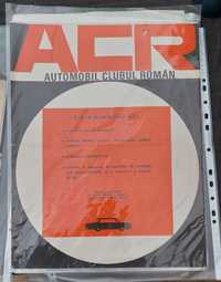 Afiș comunist Automobilul Clubul Român