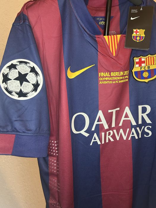 Tricou Football Retro Fc Barcelona x Messi