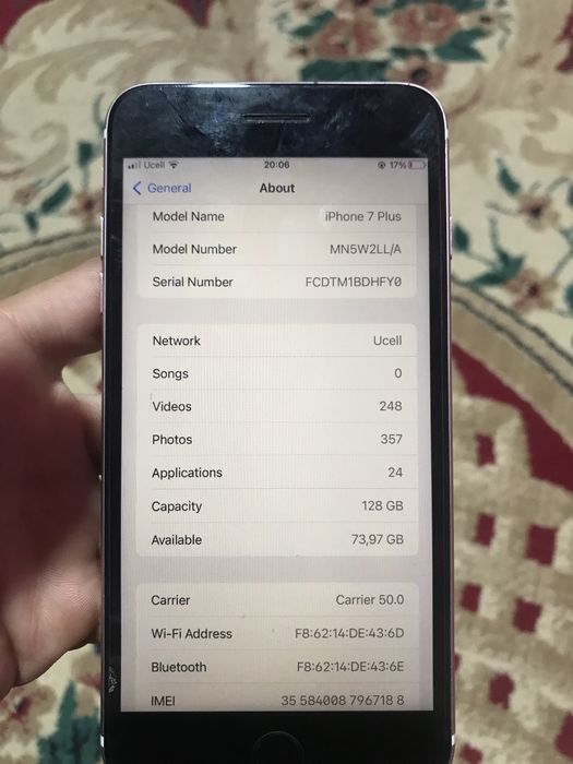 iphone 7plus holati zur