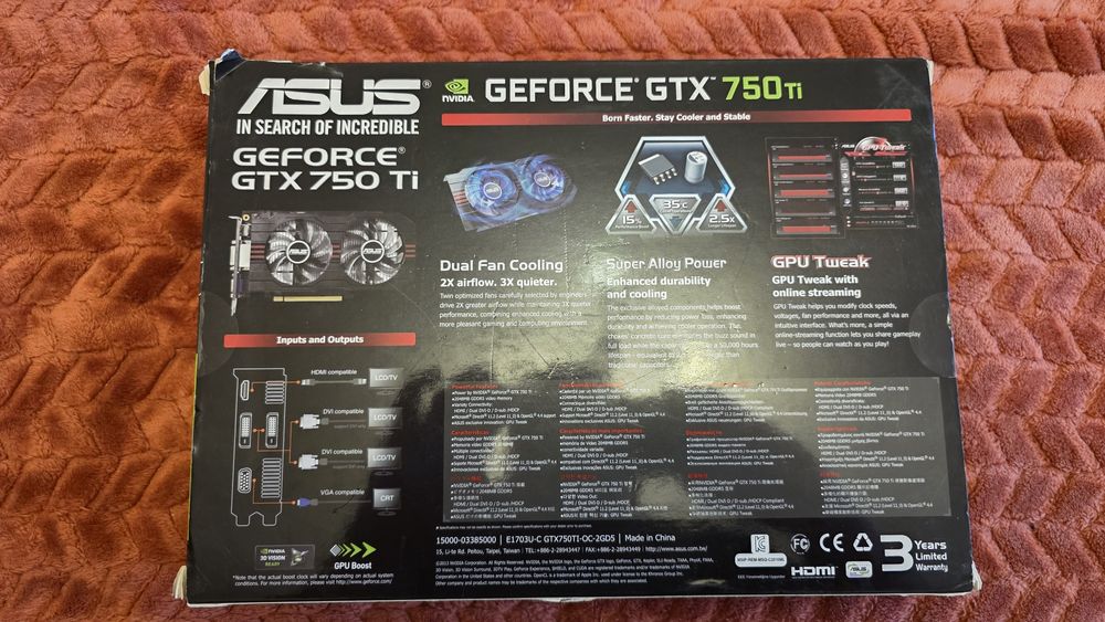 Placa video GeForce GTX 750 Ti OC 2GB