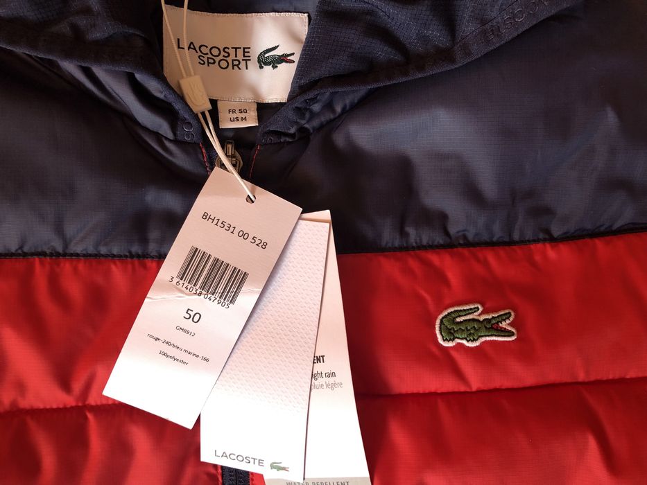 Lacoste Sport Hooded Water-Resistant Quilted Jacket ОРИГИНАЛ мъжко яке